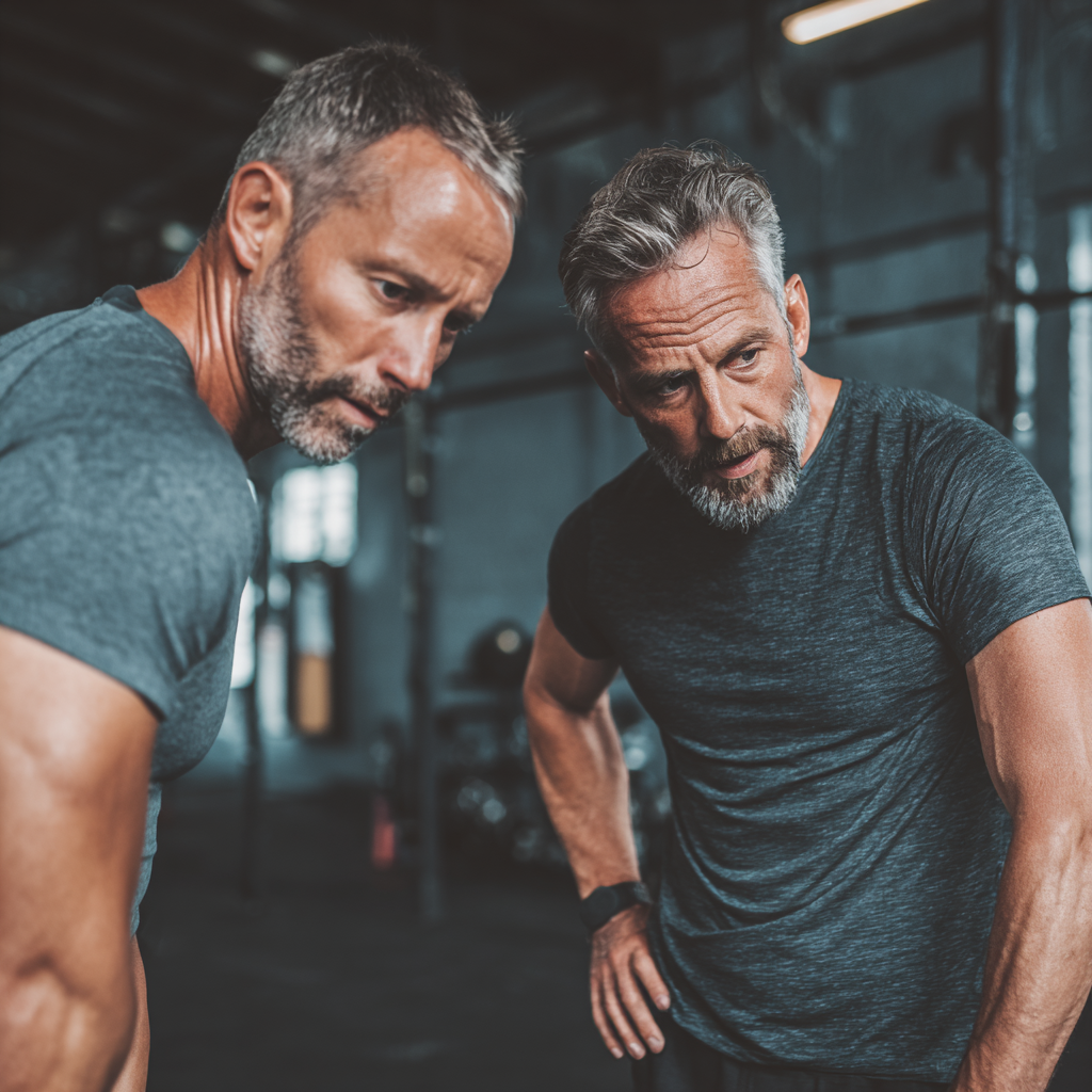 older adults men supporting each other in personal development journey